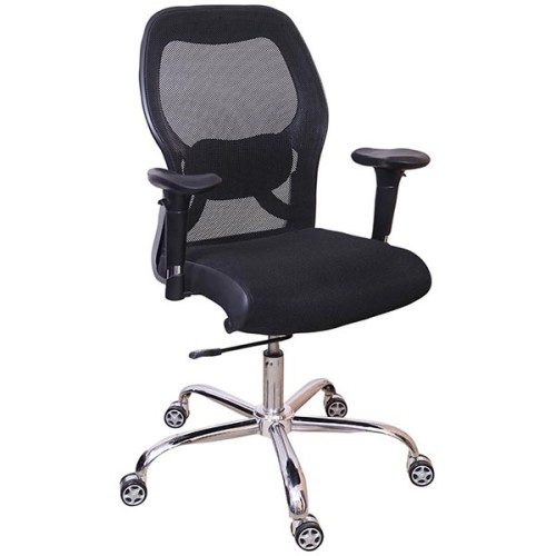 Genuine Leather Metrix low back office chair, Adjustable Arms Manufacturers, Wholesale Suppliers in Andaman And Nicobar Islands