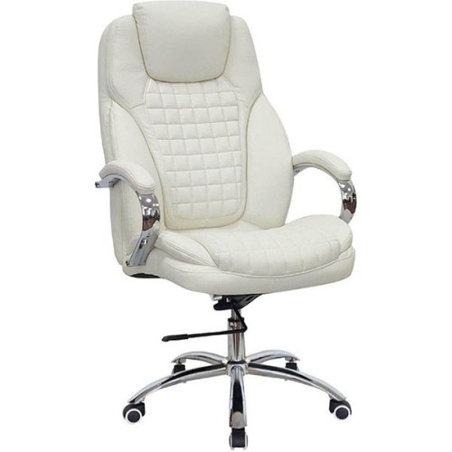 Leather Boss Office Chair, White Manufacturers, Wholesale Suppliers in Chandigarh